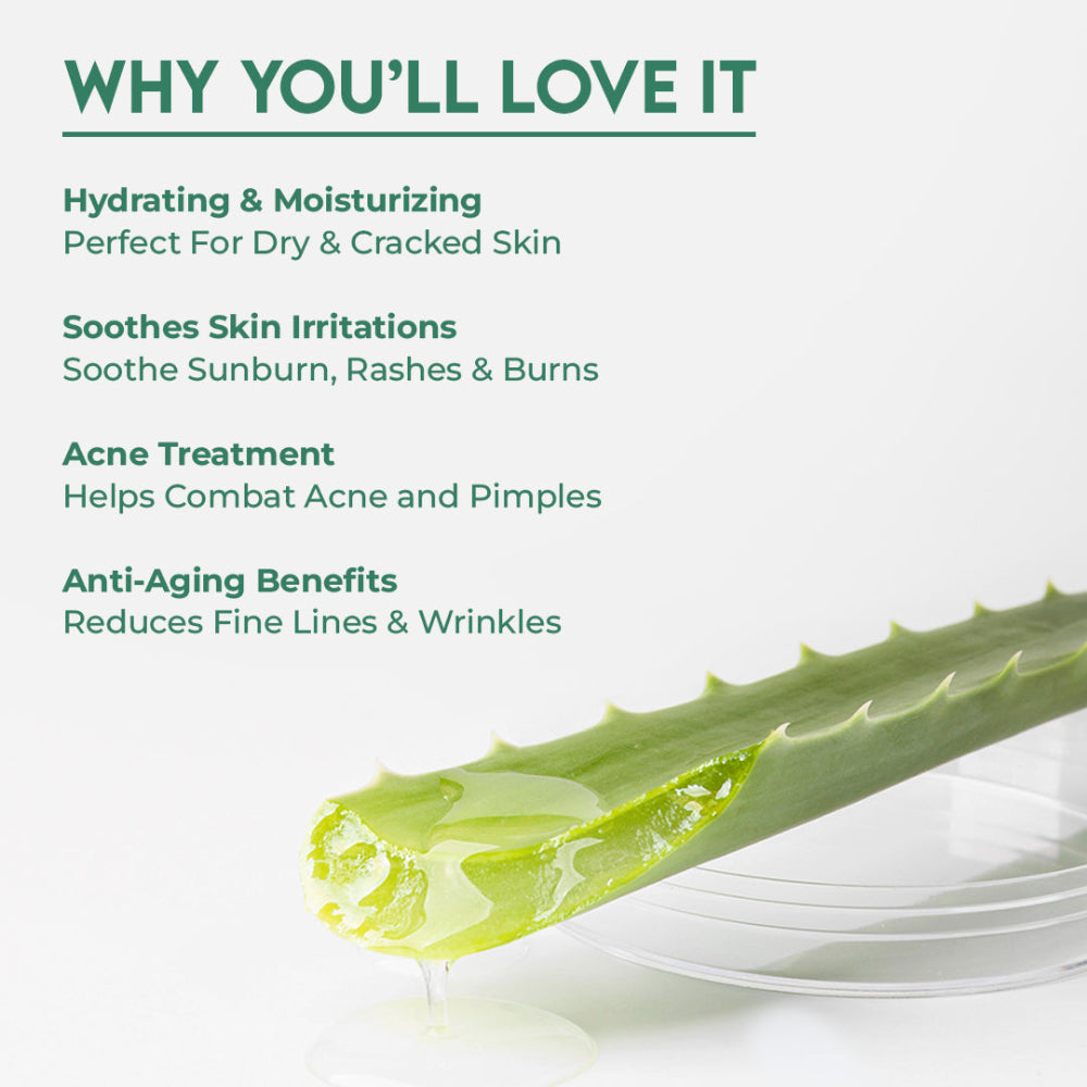 Jovees 100% Pure Aloe Vera Multipurpose Gel For Face, Skin & Hair