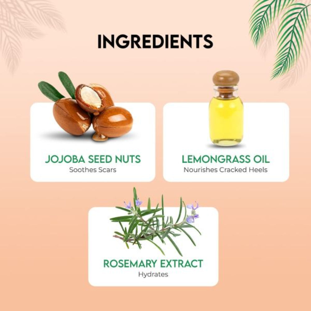 Jovees Foot Care Cream & Scrub | 2-in-1 Formula | Hydrates & Heals