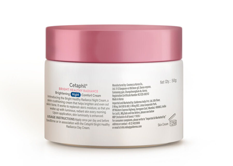 Cetaphil Brightening Night Comfort Cream – Dark Spot Reducing & Hydrating Overnight Care
