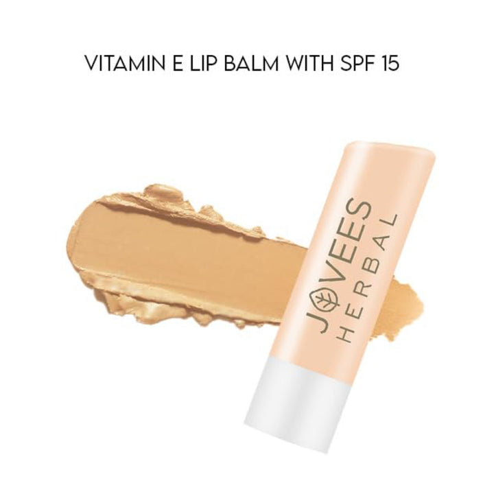 Jovees Vitamin E Lip Balm | SPF 15 | Hydrates and Rejuvenates Dry Lips