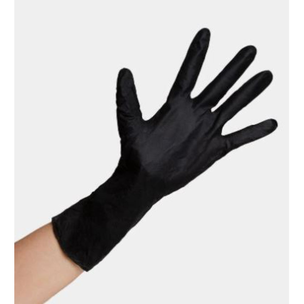 Framar - Reusable Black Latex Gloves (Box of 10)