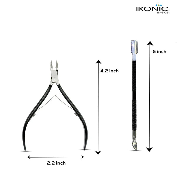 Ikonic Basics 2 in 1  Cuticle Pusher & Cutter  IKB-644-1C