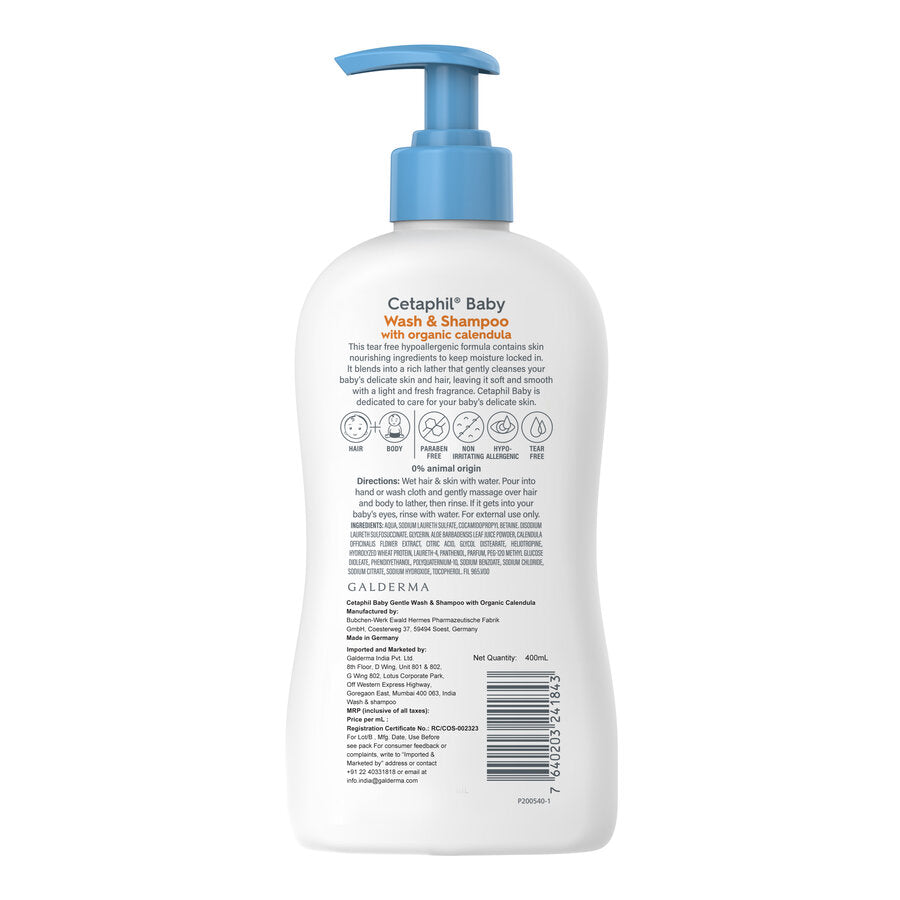 Cetaphil Baby Wash & Shampoo with Organic Calendula