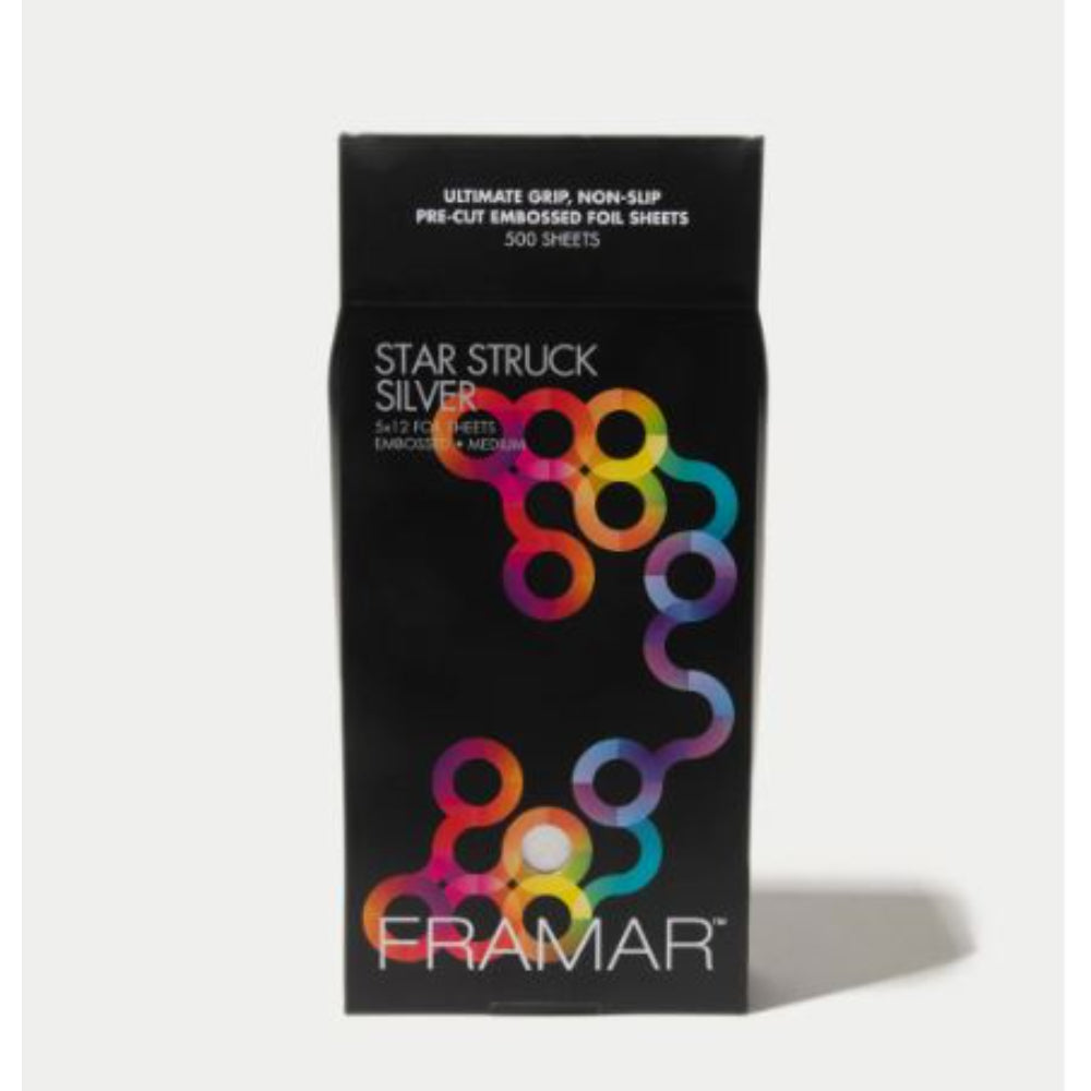 Framar - Star Struck Silver 500 Embossed Medium sheets - 5x12" - pre-cut