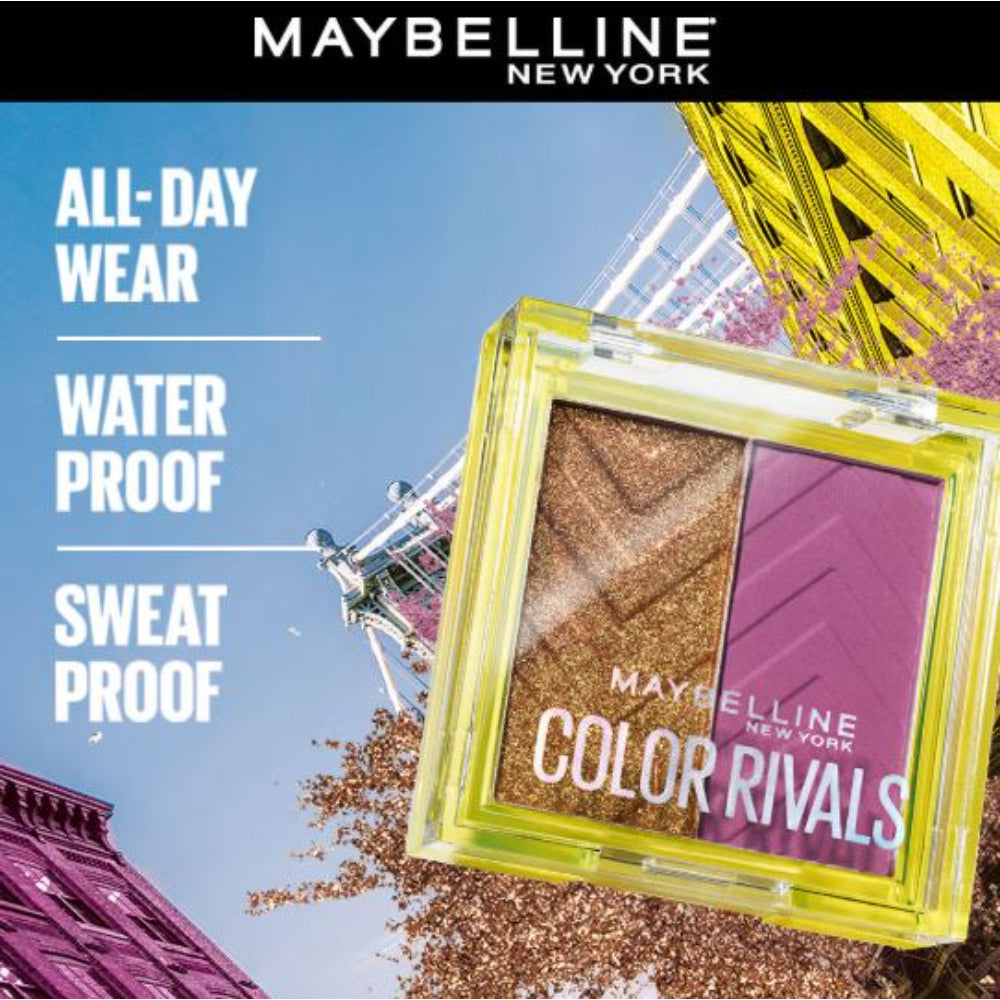 Maybelline New York Color Rivals Longwear Duo Eyeshadow Palette (3g)