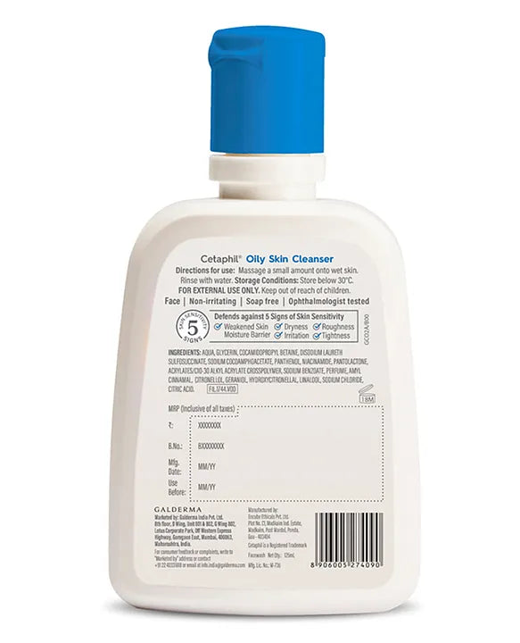 Cetaphil Oily Skin Cleanser – Deep Pore Cleansing for Oily & Acne-Prone Skin