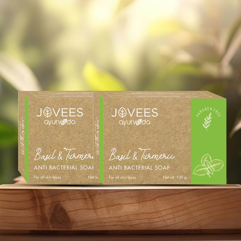 Jovees Basil & Turmeric Anti Bacterial Soap