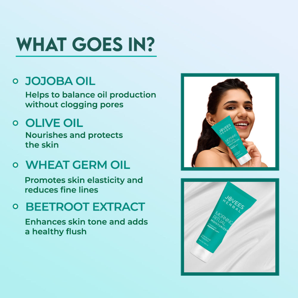 Jovees Morning Ritual Moisturizer Infused with Daymoist CLR | Prevents Dark Spots