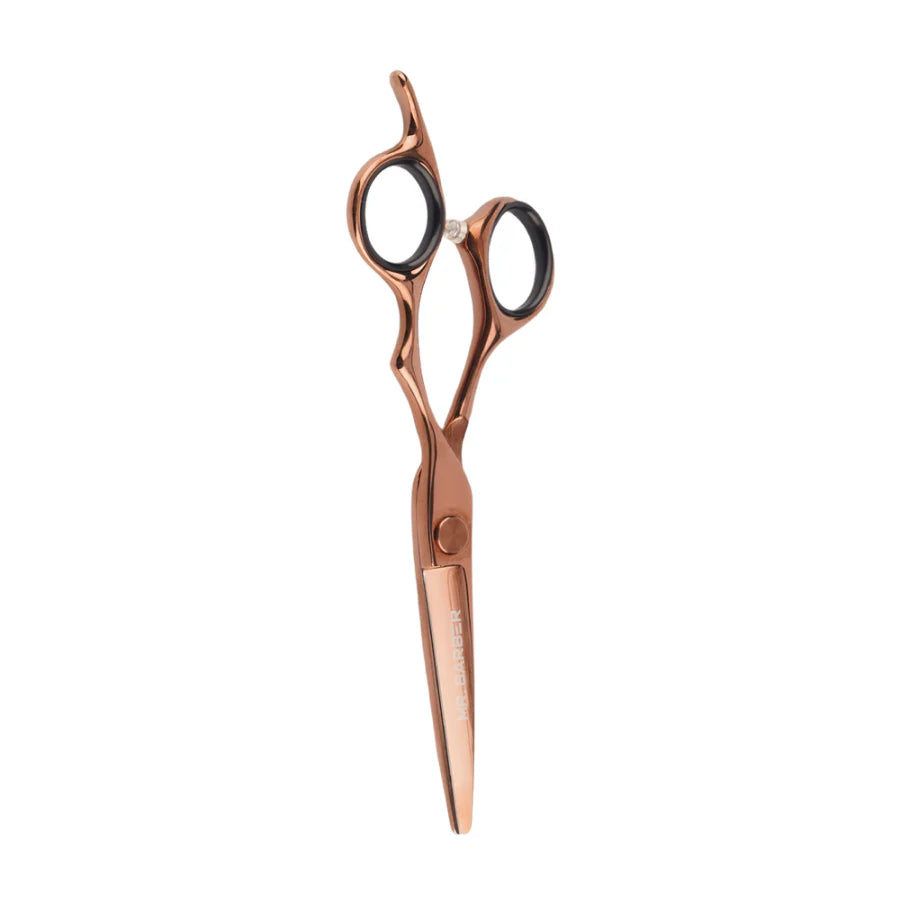 Mr. Barber Classic Copper Titanium Edge Scissors 5.5" (14 cm) | Professional Hair Cutting Shears