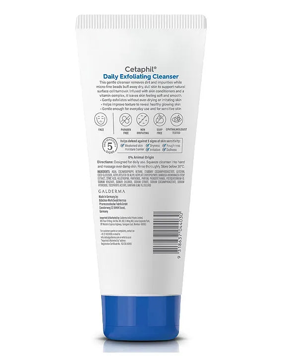 Cetaphil Daily Exfoliating Cleanser – Gentle Exfoliation for Healthy, Glowing Skin