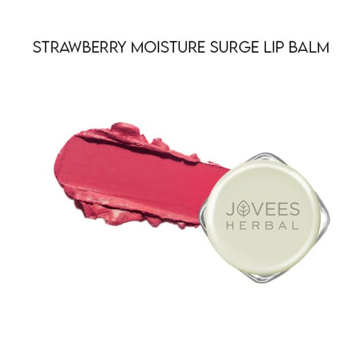 Jovees Strawberry Moisture Surge Lip Balm | Hydrates | Rejuvenates