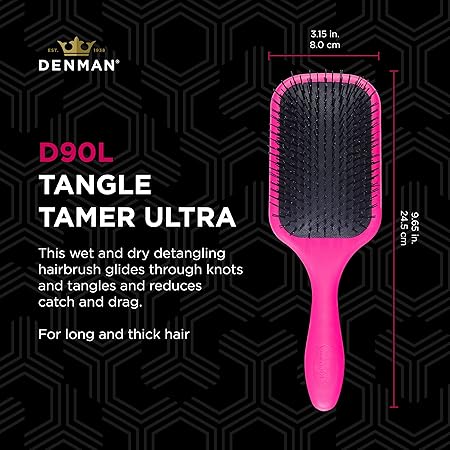Denman D90L Tangle Tamer Ultra Brush - Pink