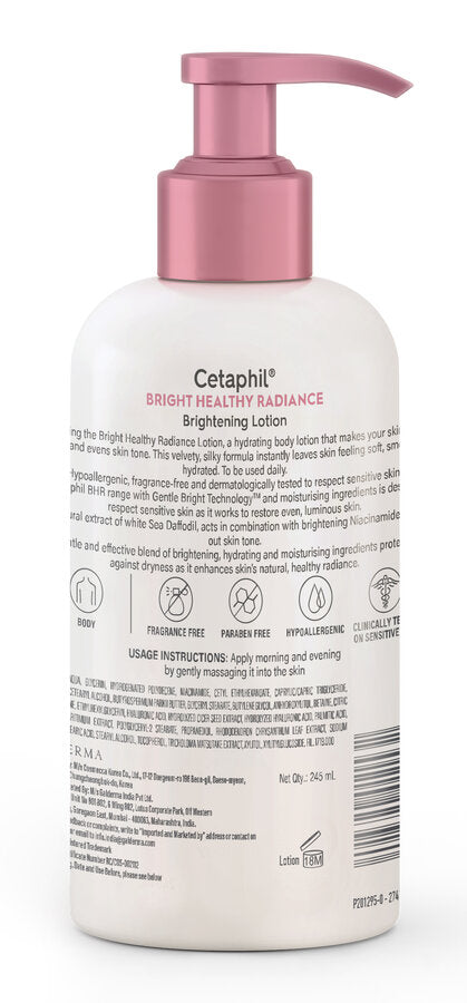 Cetaphil Brightening Lotion – 24-Hour Hydration & Even Skin Tone