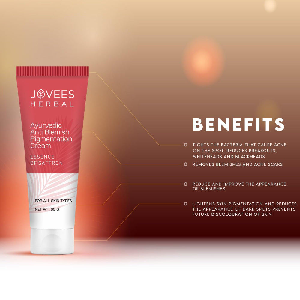 Jovees Anti Blemish Pigmentation Cream With The Essence Of Saffron