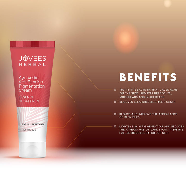 Jovees Anti Blemish Pigmentation Cream With The Essence Of Saffron
