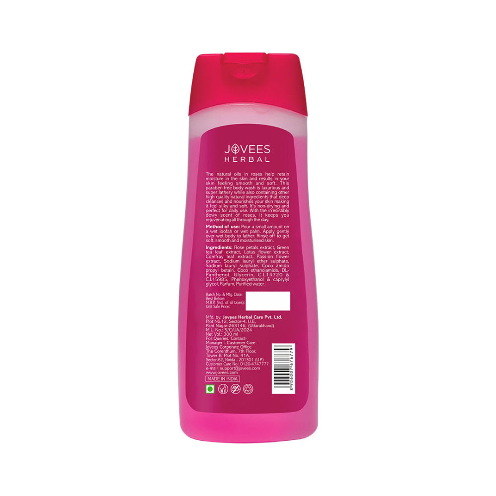 Jovees Rose Body Wash | Refreshing Fragrance of Rose & Chamomile