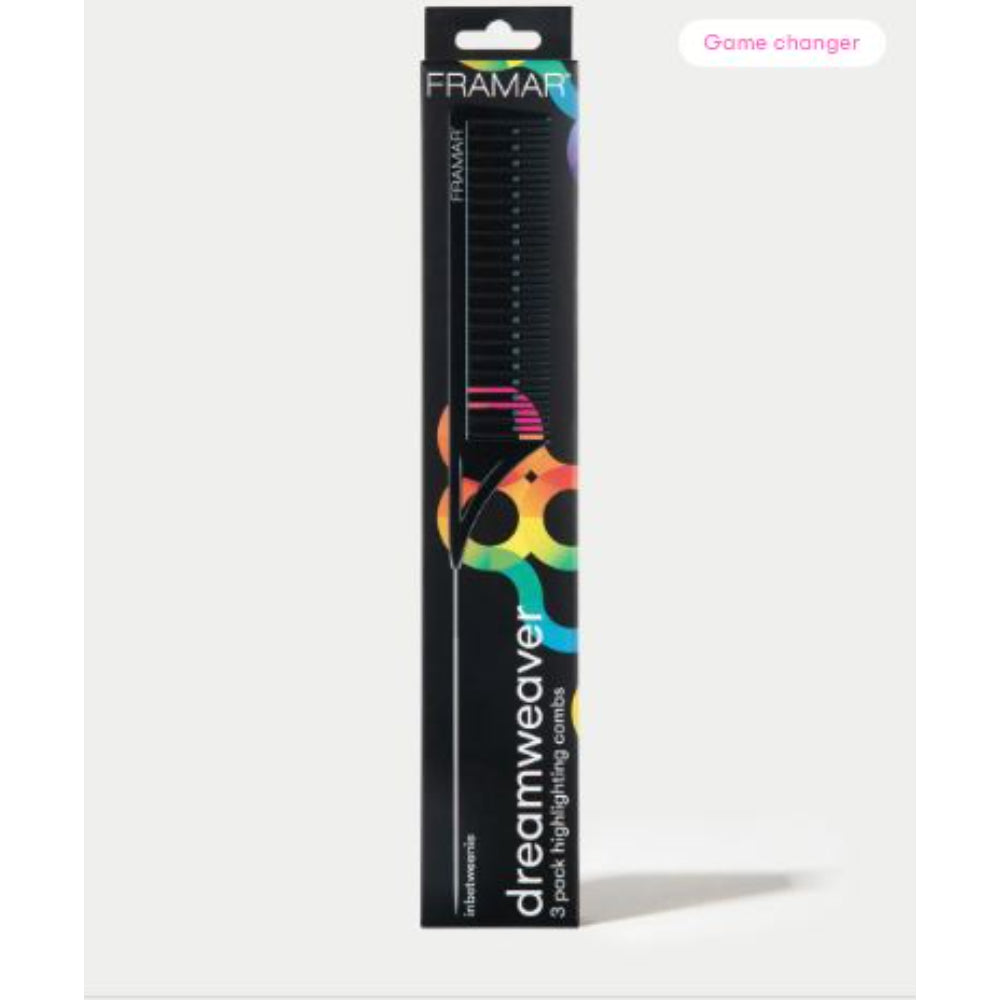 Framar - Dreamweaver Combs - Black Set of 3