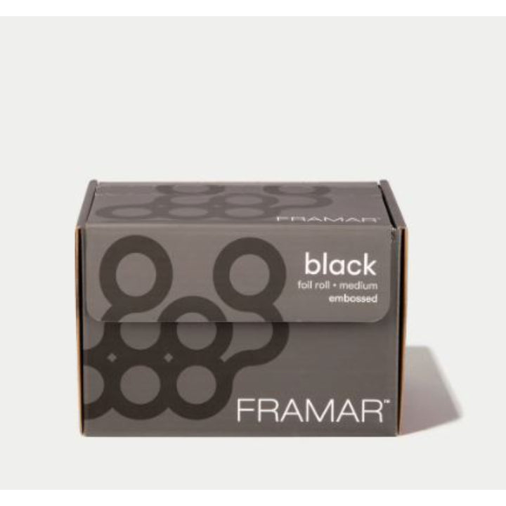 Framar - Black - Embossed Roll 320 ft - choose your own length
