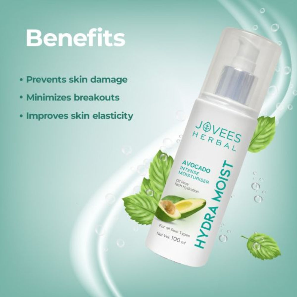 Jovees Avocado Intense Hydra Moisturiser | Lightweight and Non-Greasy