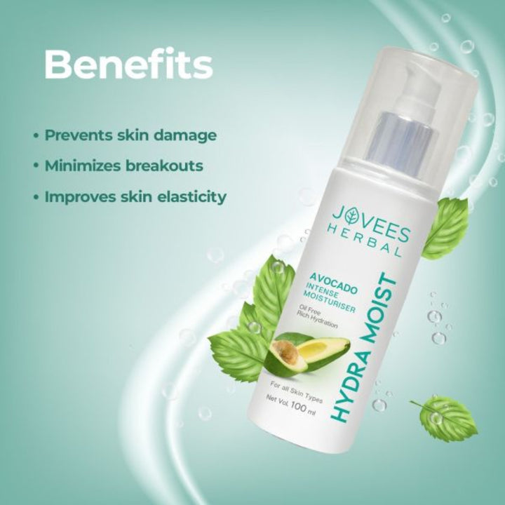 Jovees Avocado Intense Hydra Moisturiser | Lightweight and Non-Greasy