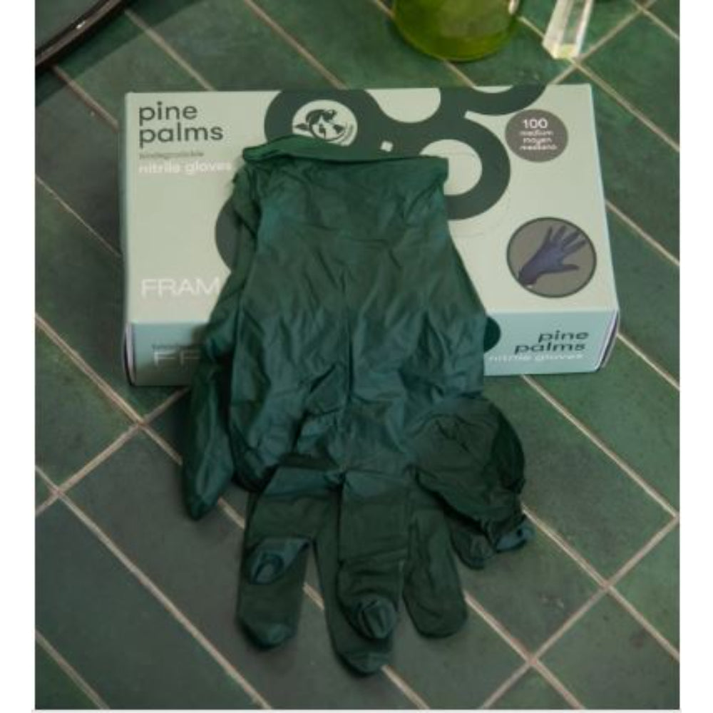 Framar - Pine Palms Biodegradable Nitrile Gloves - 100 count