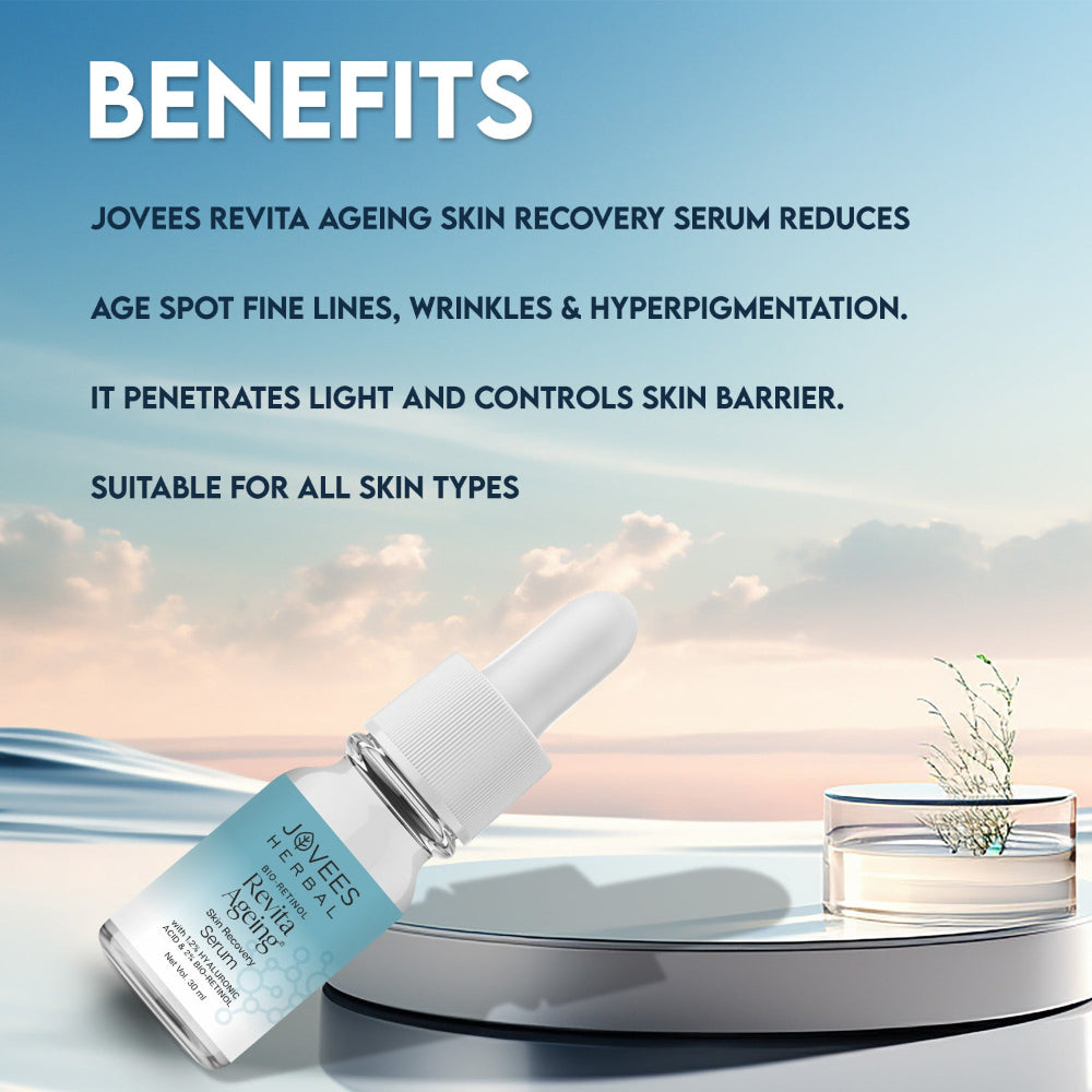 Jovees Bio-Retinol Revita Ageing Face Serum With Hyaluronic Acid