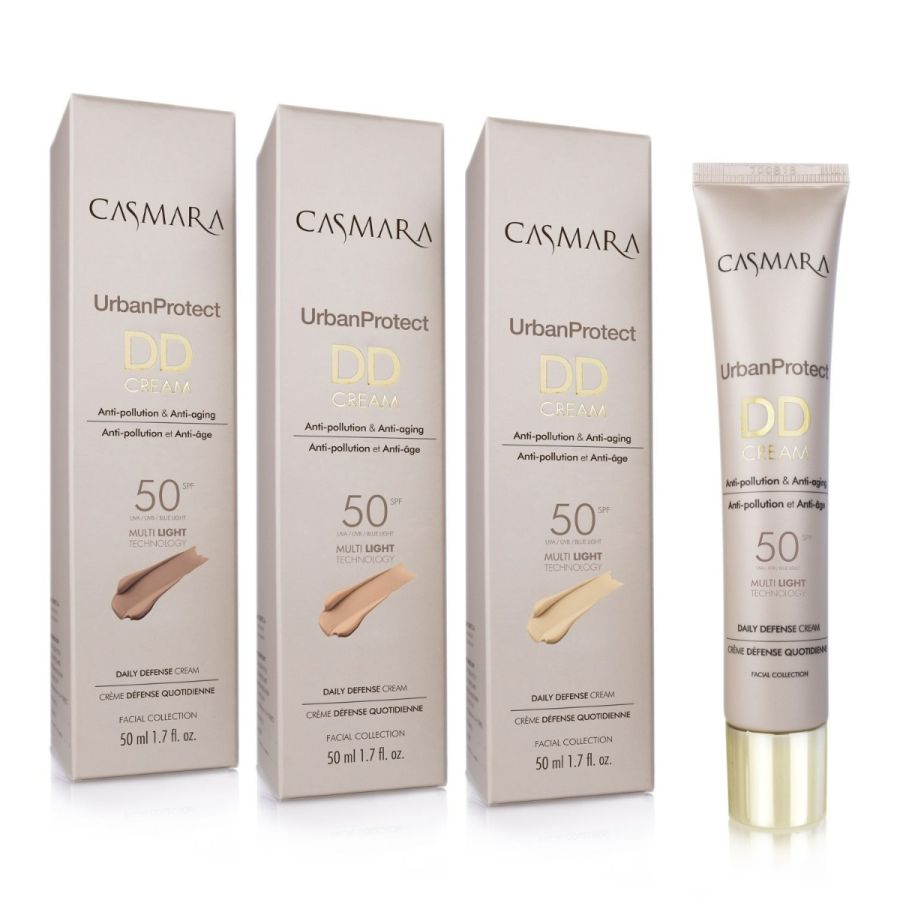 Casmara Urban Protect DD Cream SPF 50, 50ml (01) | Tinted Daily Defense Cream for Even Skin Tone