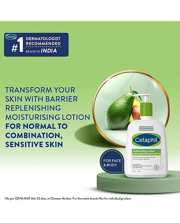 Cetaphil Moisturizing Lotion – Lightweight Daily Hydration with Nut Oil & Vitamin E