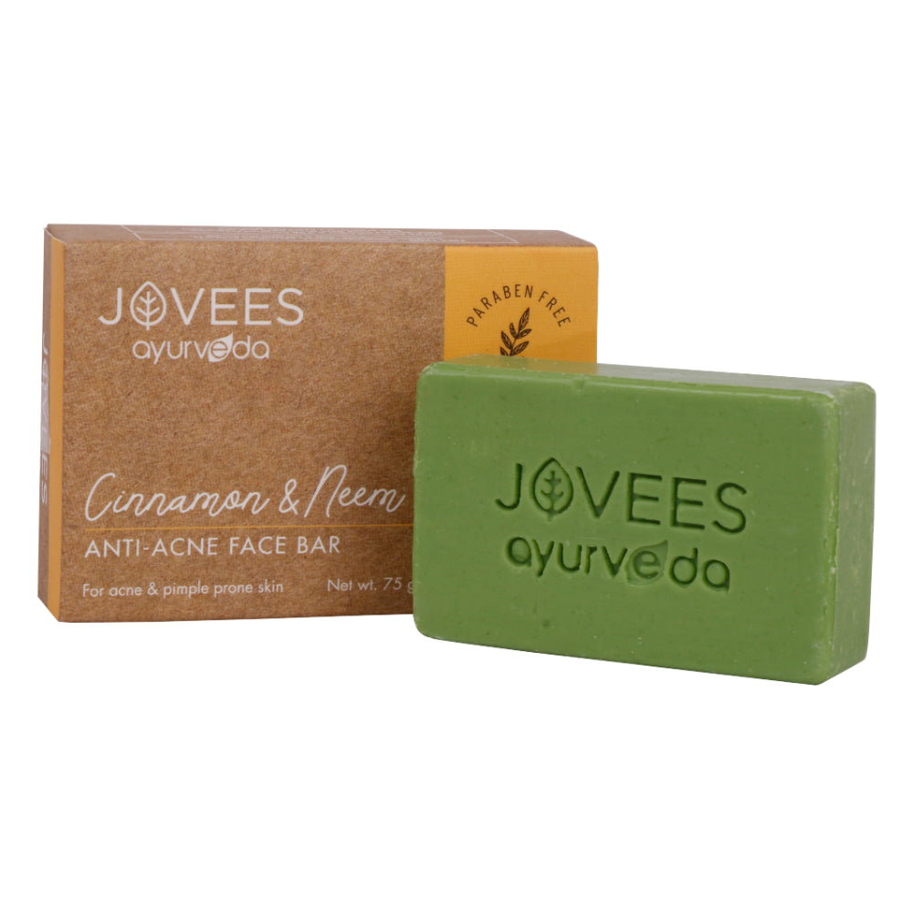 Jovees Cinnamon & Neem Anti Acne Face Bar Soap