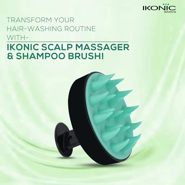 Ikonic Basics Scalp Massager & Shampoo Brush  IKB-053C
