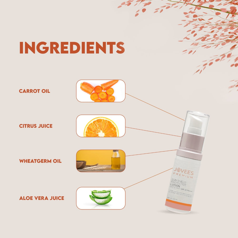 Jovees Premium Sun Shield Protective Lotion SPF 40 | PA+++ 50 ml