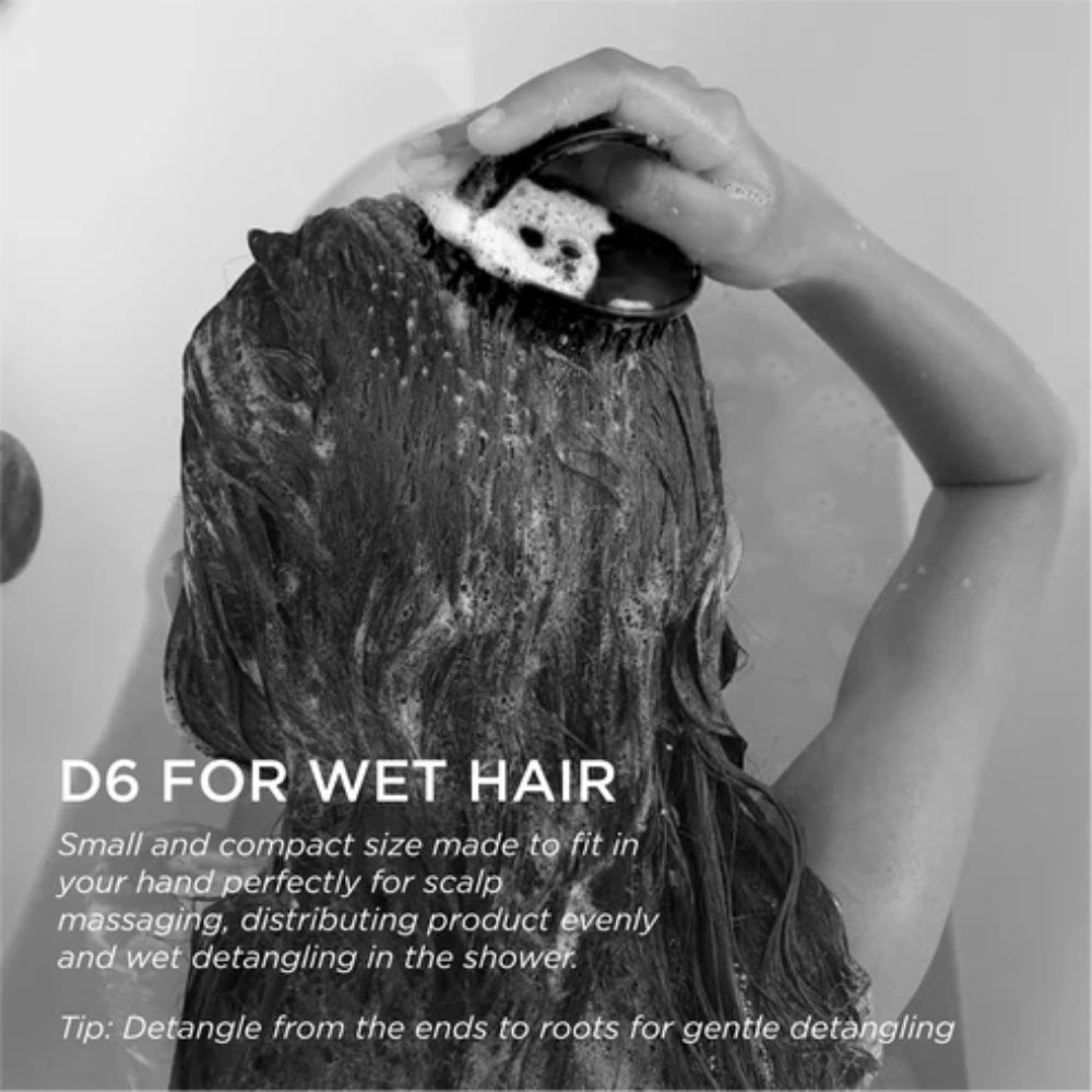 Denman shampoo massage brush D6 - Black