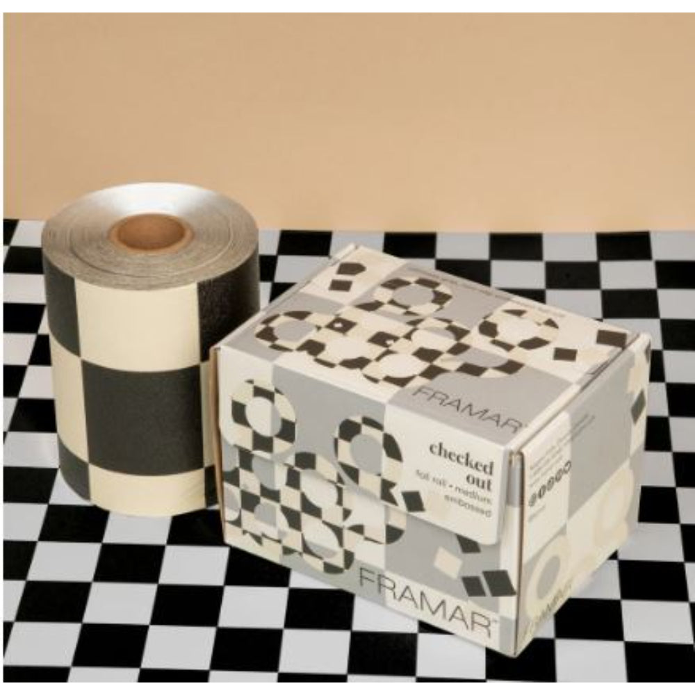 Framar - Checked Out - Embossed Roll 320 ft - choose your own length