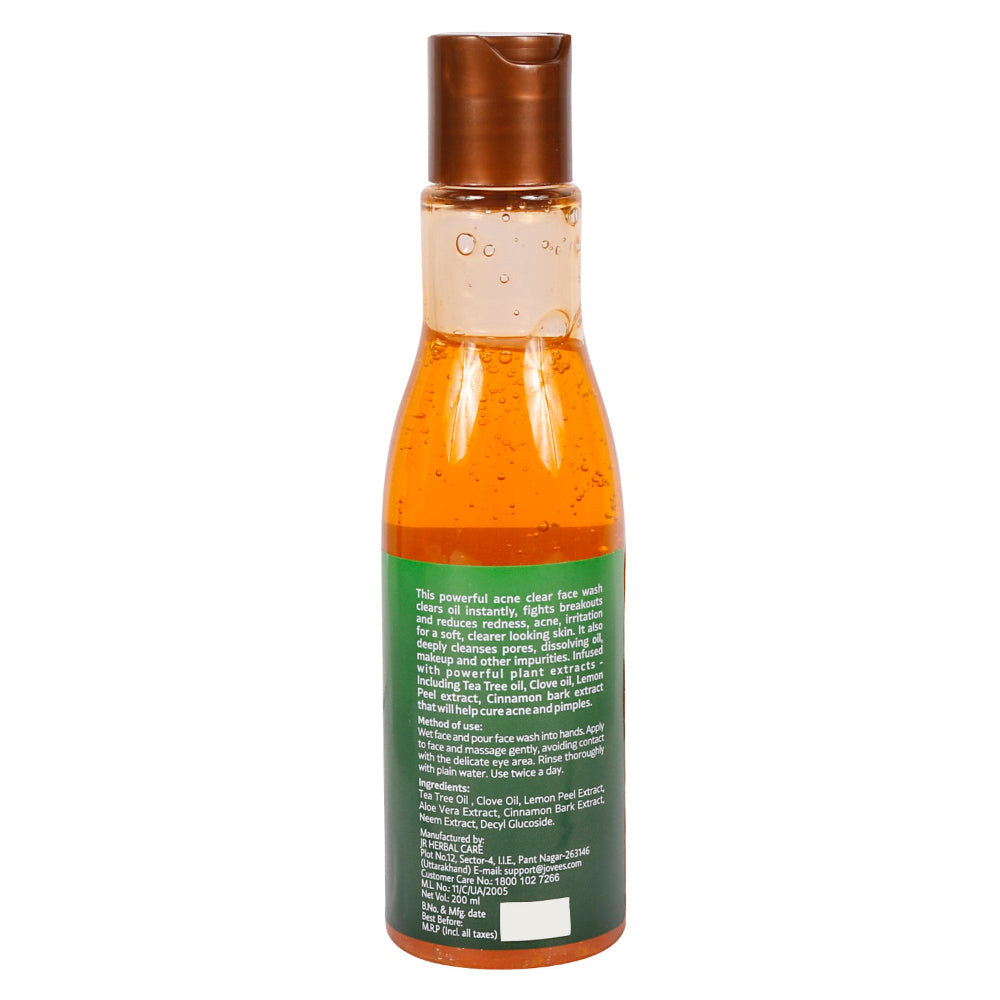 Jovees Derma Care Acne Clear Face Wash For Oily & Acne Prone Skin 200 ML