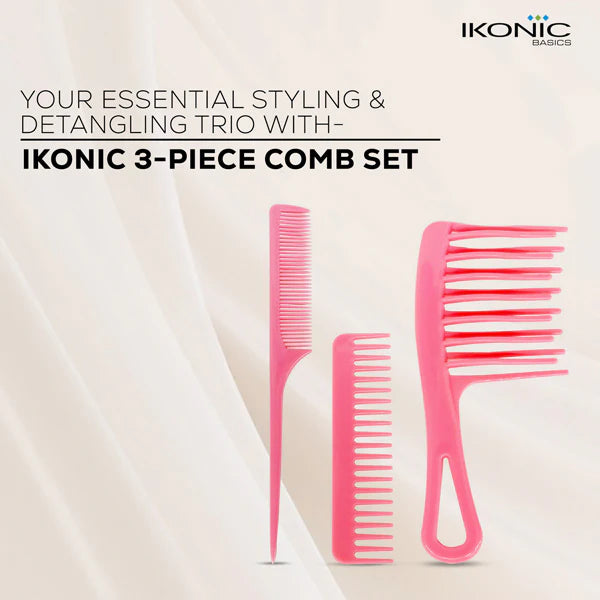 Ikonic Basics 3Pcs Comb Set    IKB-702C