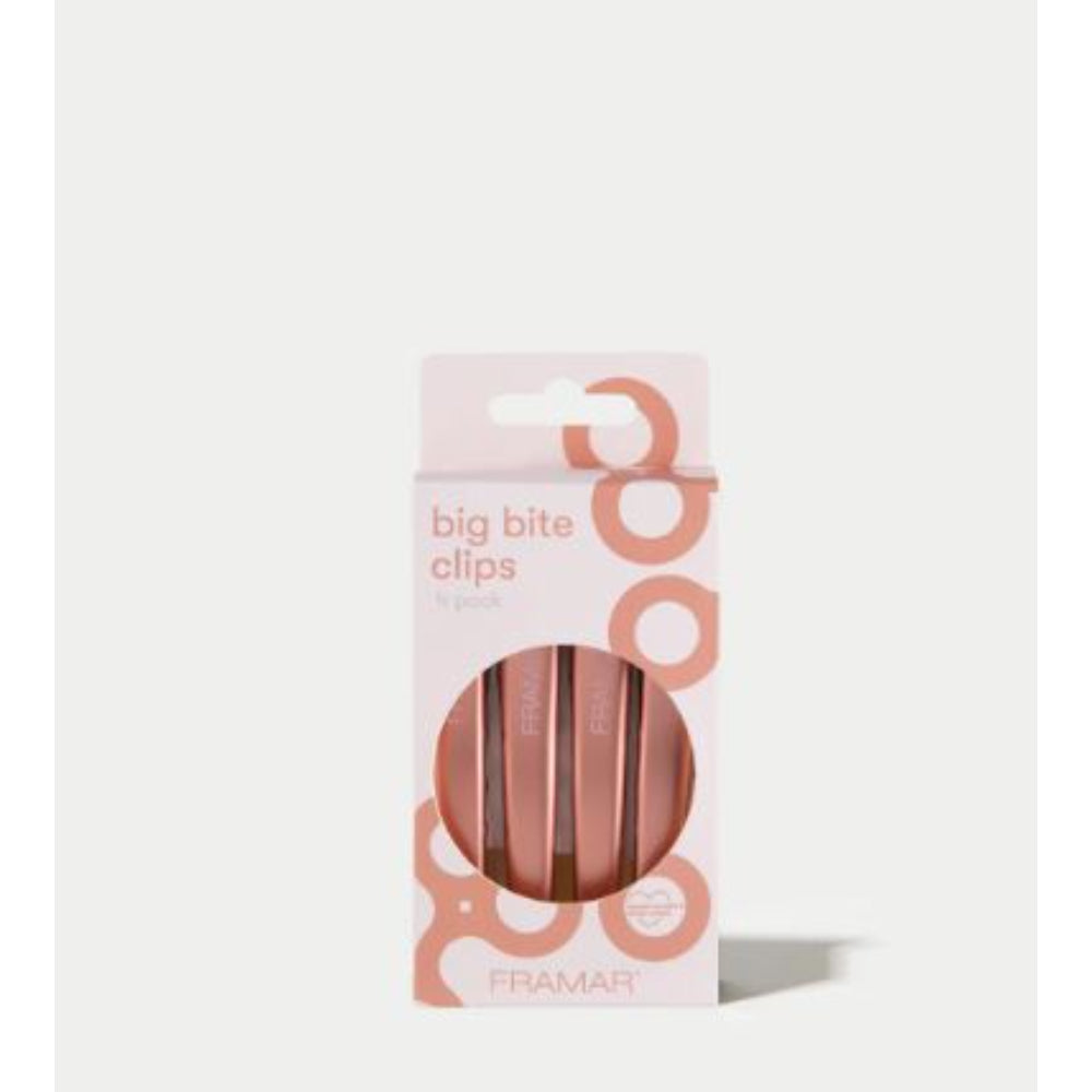 Framar - Big Bite Clips - Rose Gold Pack of 4