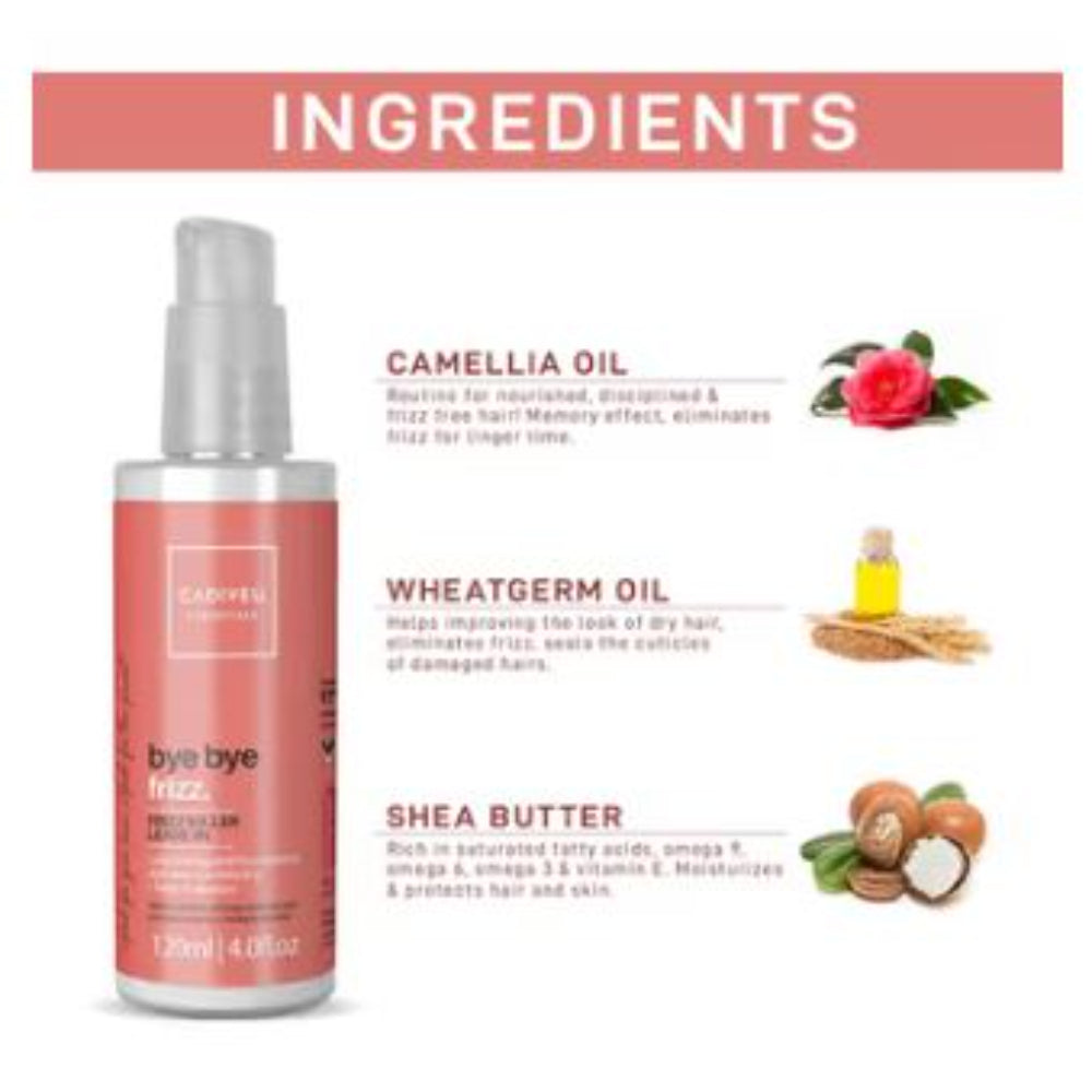Cadiveu - Bye Bye Frizz Leave In Frizz Killer Hair Serum For Frizzy Hair (120ml)
