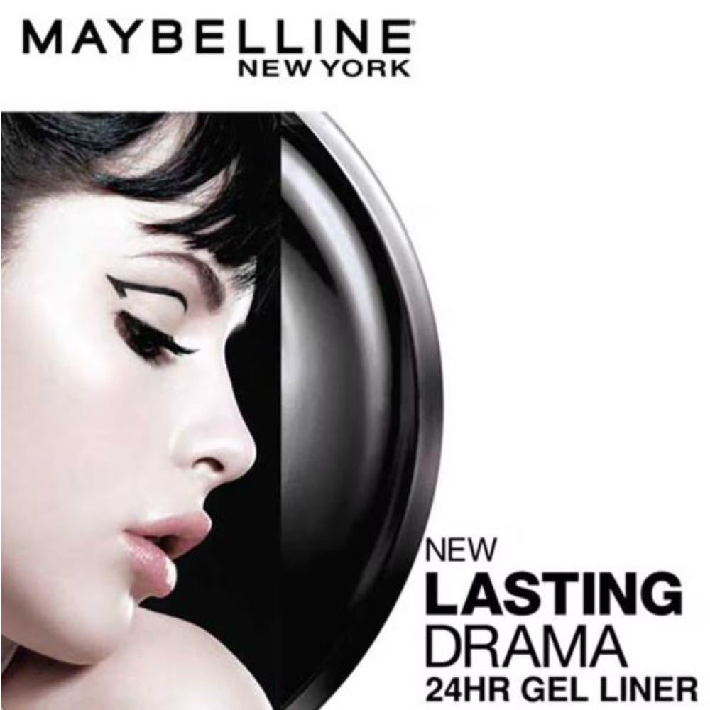 Maybelline New York Lasting Drama Gel Eyeliner With Expert Eyeliner Brush (2.5g)