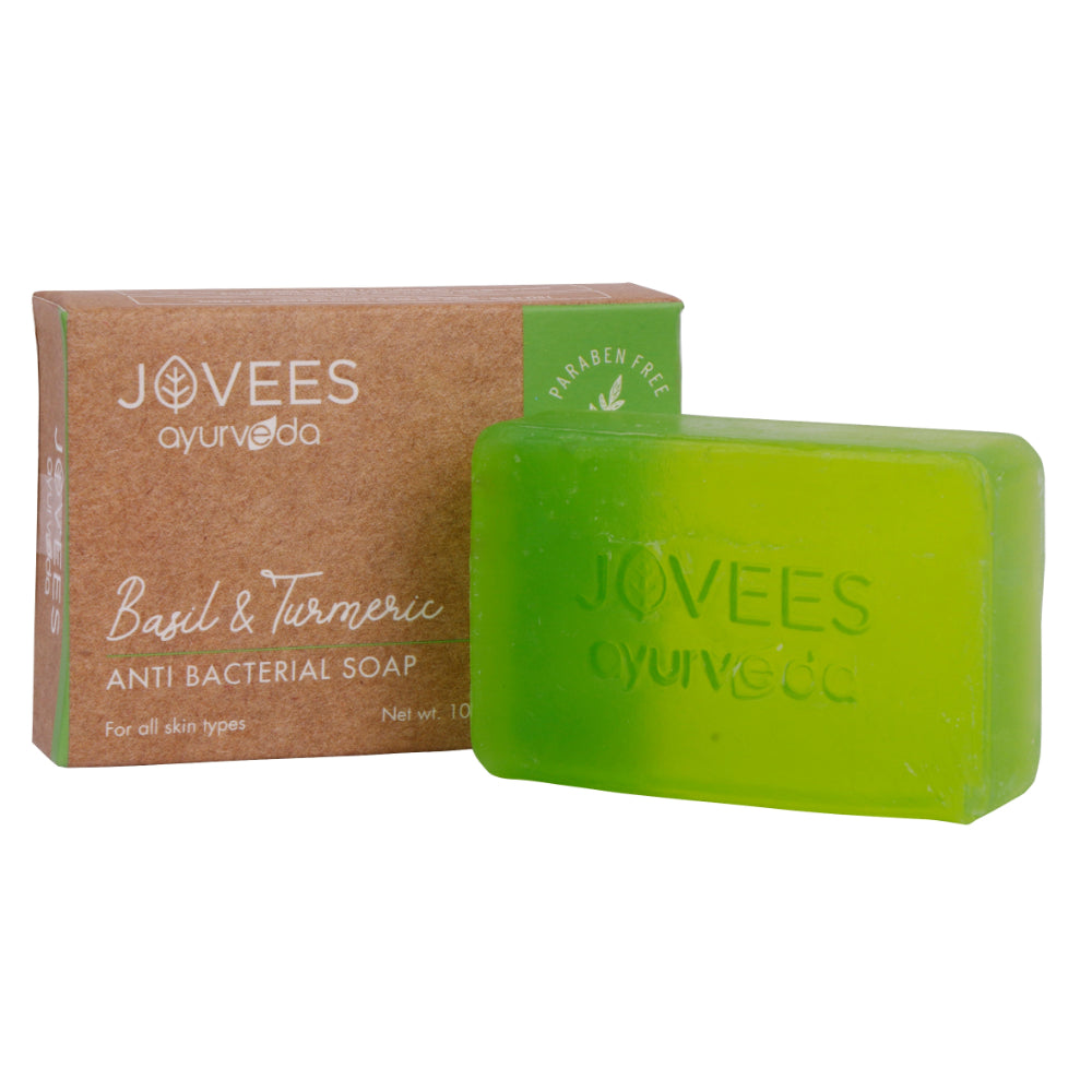 Jovees Basil & Turmeric Anti Bacterial Soap
