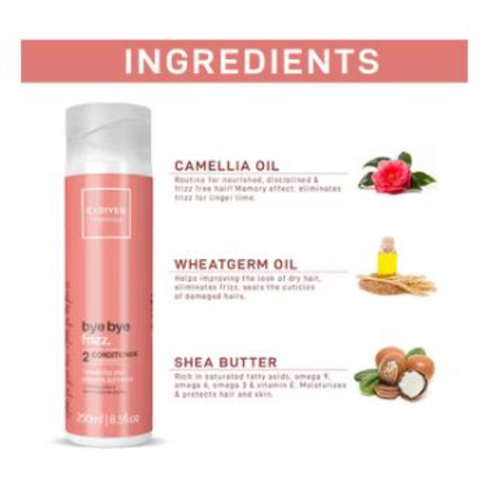 Cadiveu - Bye Bye Frizz Conditioner For 72 Hours Frizz Free Hair (250ml)