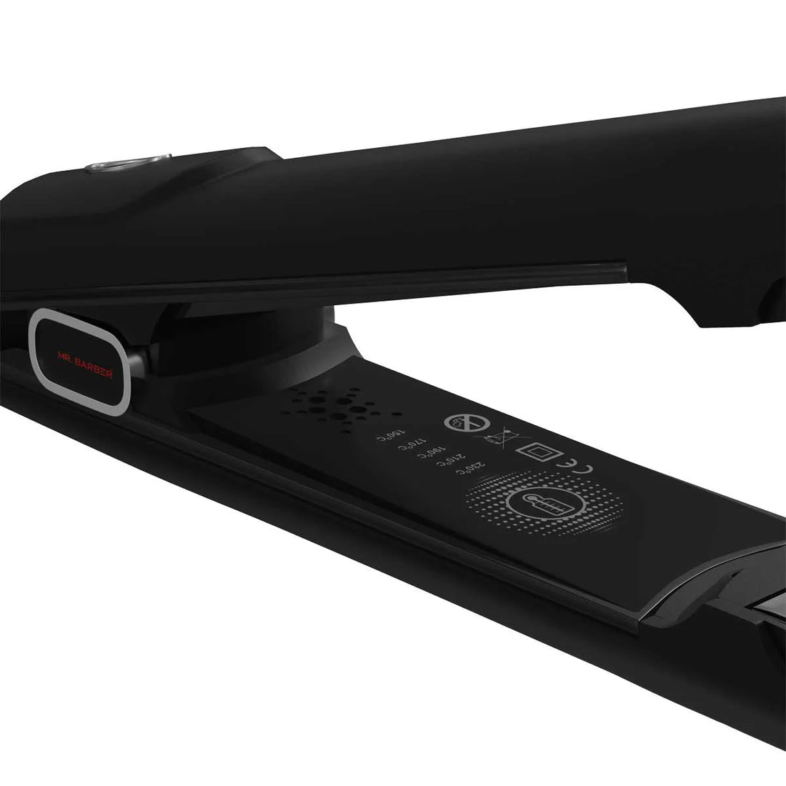 Mr Barber Ultra Straits, Tourmaline Ceramic Plates, Professional Hair Straightener - Black Flat Iron