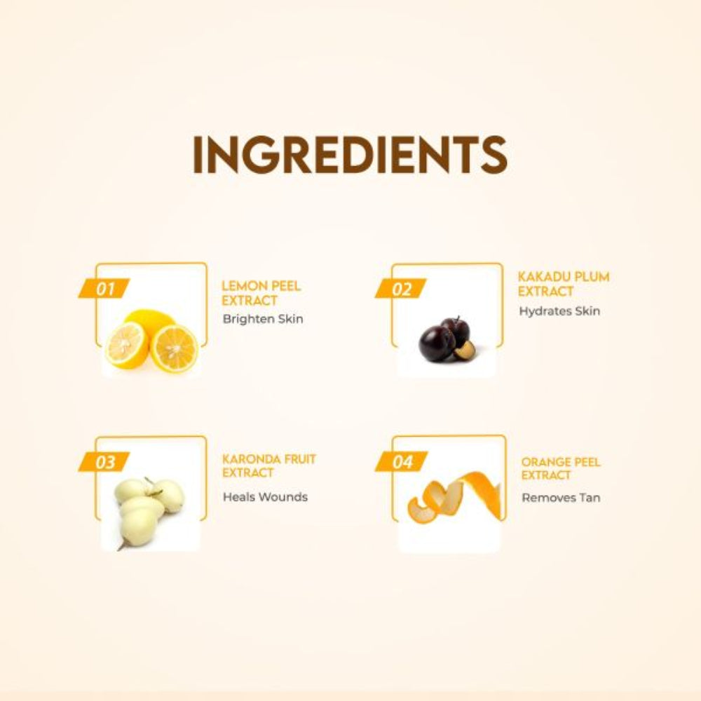 Jovees Lemon Face Wash With Lemon, Orange Peel & Kakadu Plum Extract