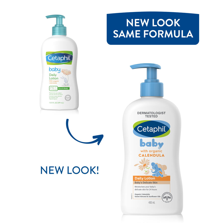 Cetaphil Baby Daily Lotion with Organic Calendula – 24-Hour Nourishing Care