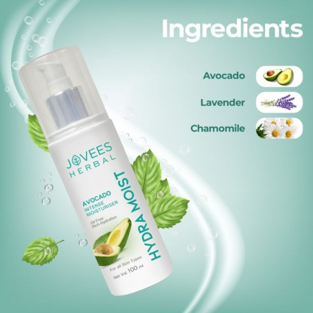 Jovees Avocado Intense Hydra Moisturiser | Lightweight and Non-Greasy