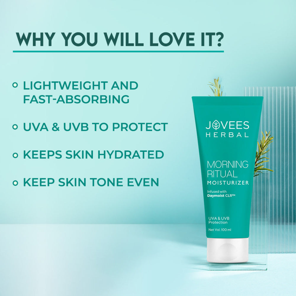 Jovees Morning Ritual Moisturizer Infused with Daymoist CLR | Prevents Dark Spots