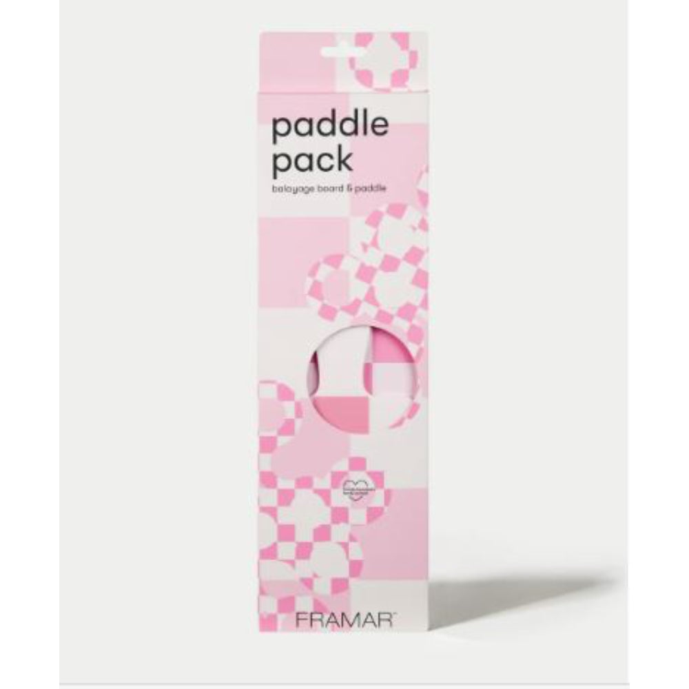 Framar - Pink and White Checked Out - Paddle Pack of 2