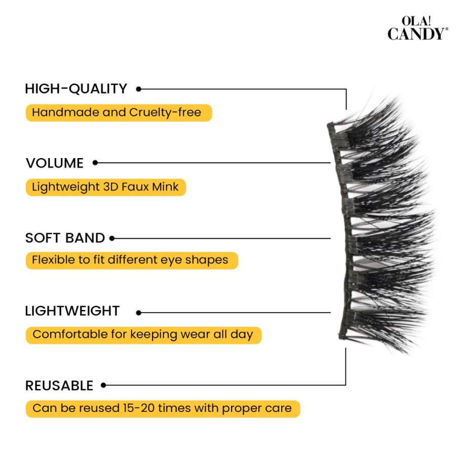 Ola Candy 3D Faux Mink 403 Eye Lashes (1 Pair)