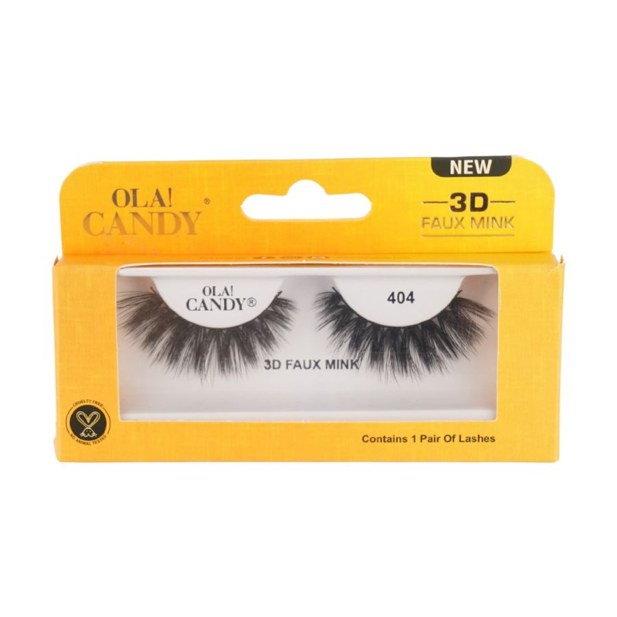 Ola Candy 3D Faux Mink 404 False Eye Lashes (1 Pair)