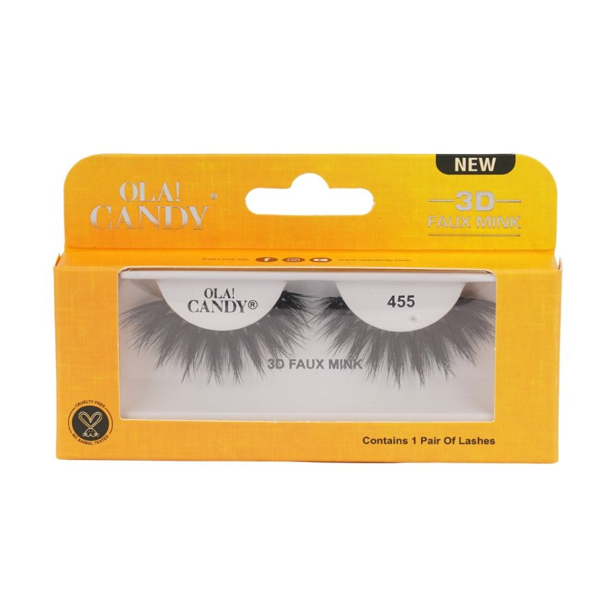 Ola Candy 3D Faux Mink 455 Eye Lashes (1 Pair)