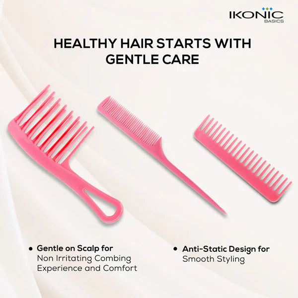 Ikonic Basics 3Pcs Comb Set    IKB-702C